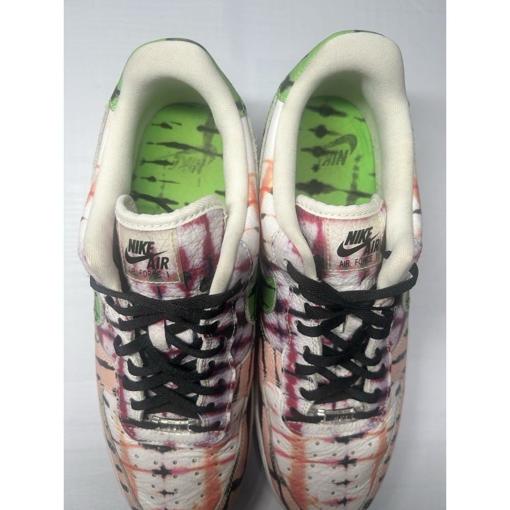 Nike Air Force 1 Low Black Tye Dye WMNS - Sz 12 - CW1257 101 -β Pre Owned/No Box - Picture 5 of 7